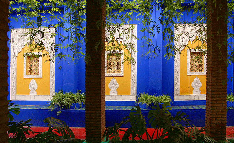 Majorelle garden art